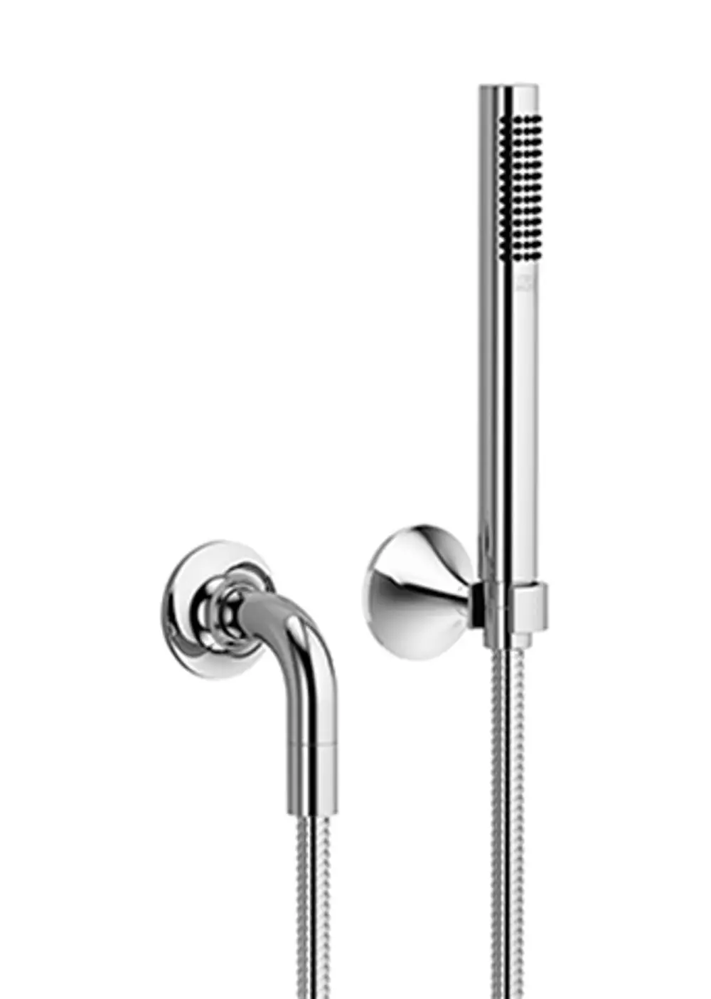DORNBRACHT Schlauchbrausegarnitur mit Einzelrosetten VAIA 27808809 Dark Chrome(DF red.), 27808809-190010 Galeriebild 1
